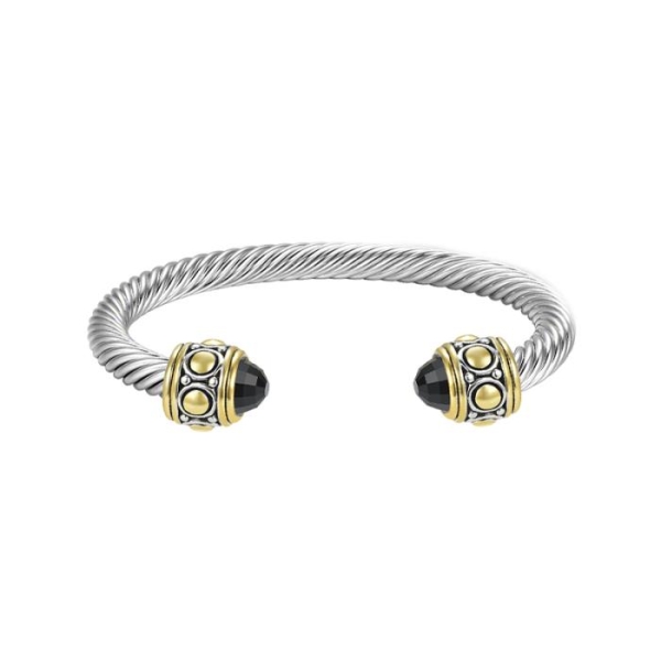 Cubic Zirconia Metal Cuff Bracelet