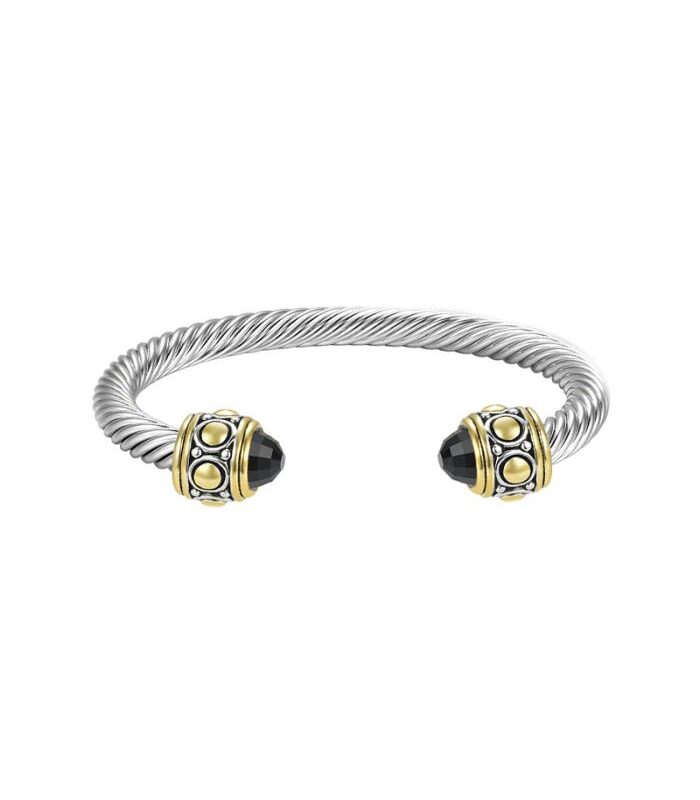Cubic Zirconia Metal Cuff Bracelet