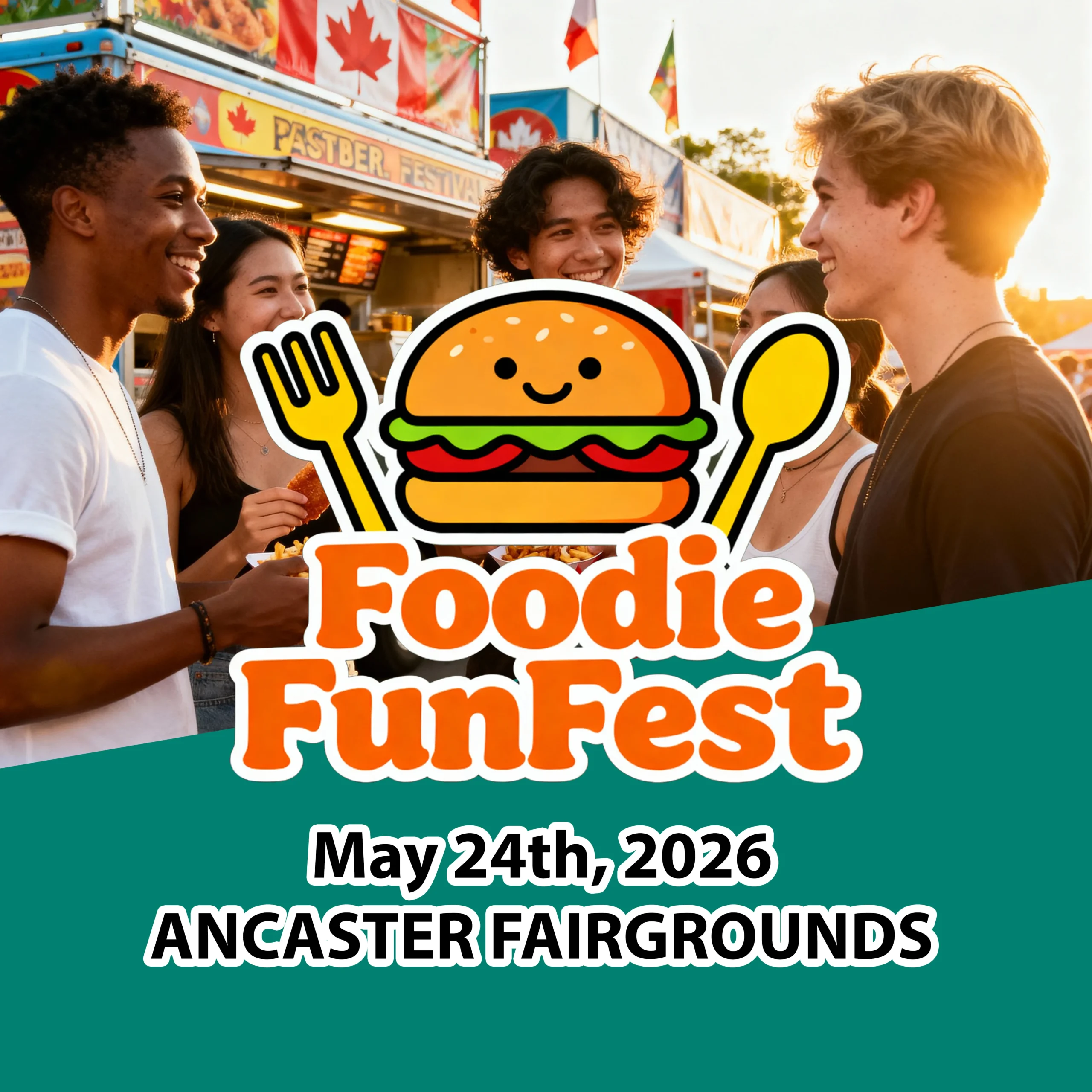 2 x 8 Foot Table in 10x20 space - FOODIE FUNFEST