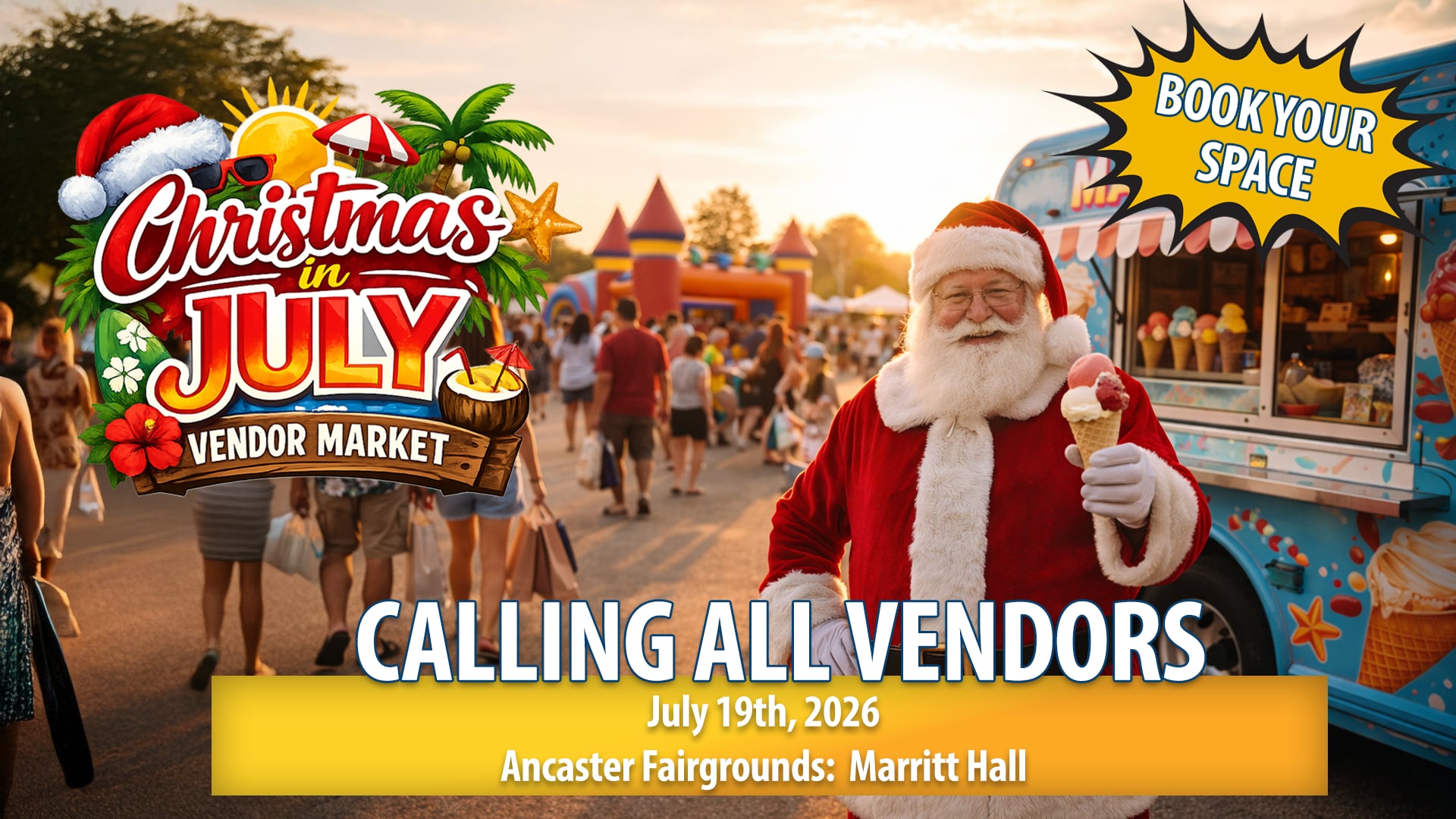Christmas in July Vendor Fair - 8 Foot Table